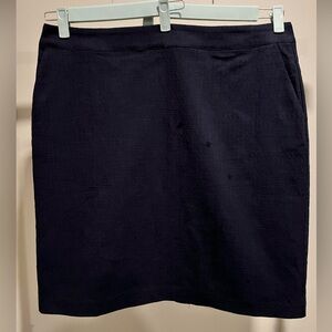 Boden fully lined navy pencil skirt.